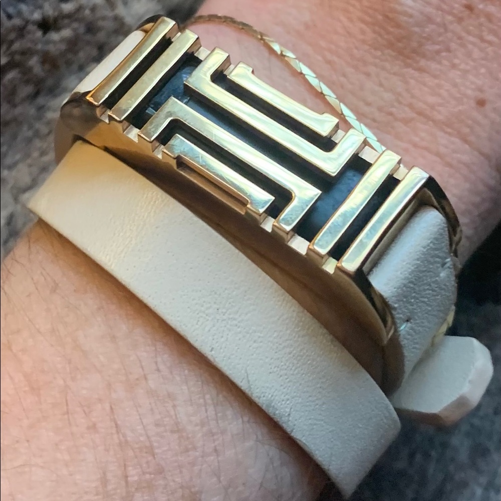 Tory Burch Fitbit Leather Wrap Bracelet